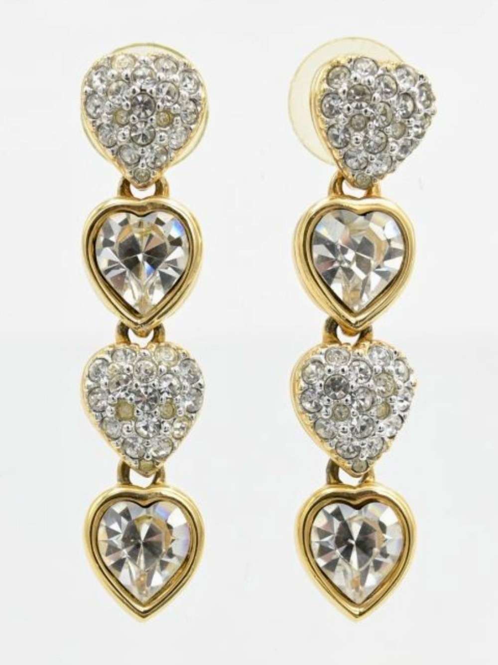 Vintage Swarovski Clip On Earrings